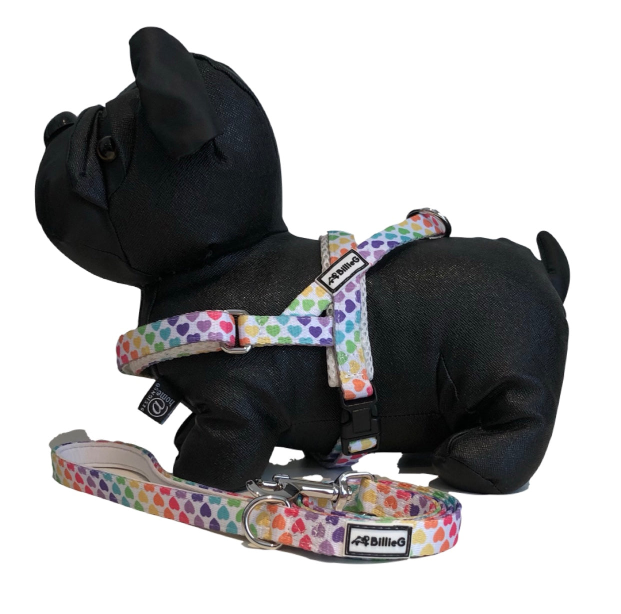 BillieG stylish easy fit, no pull, adjustable multipurpose quick release dog harness