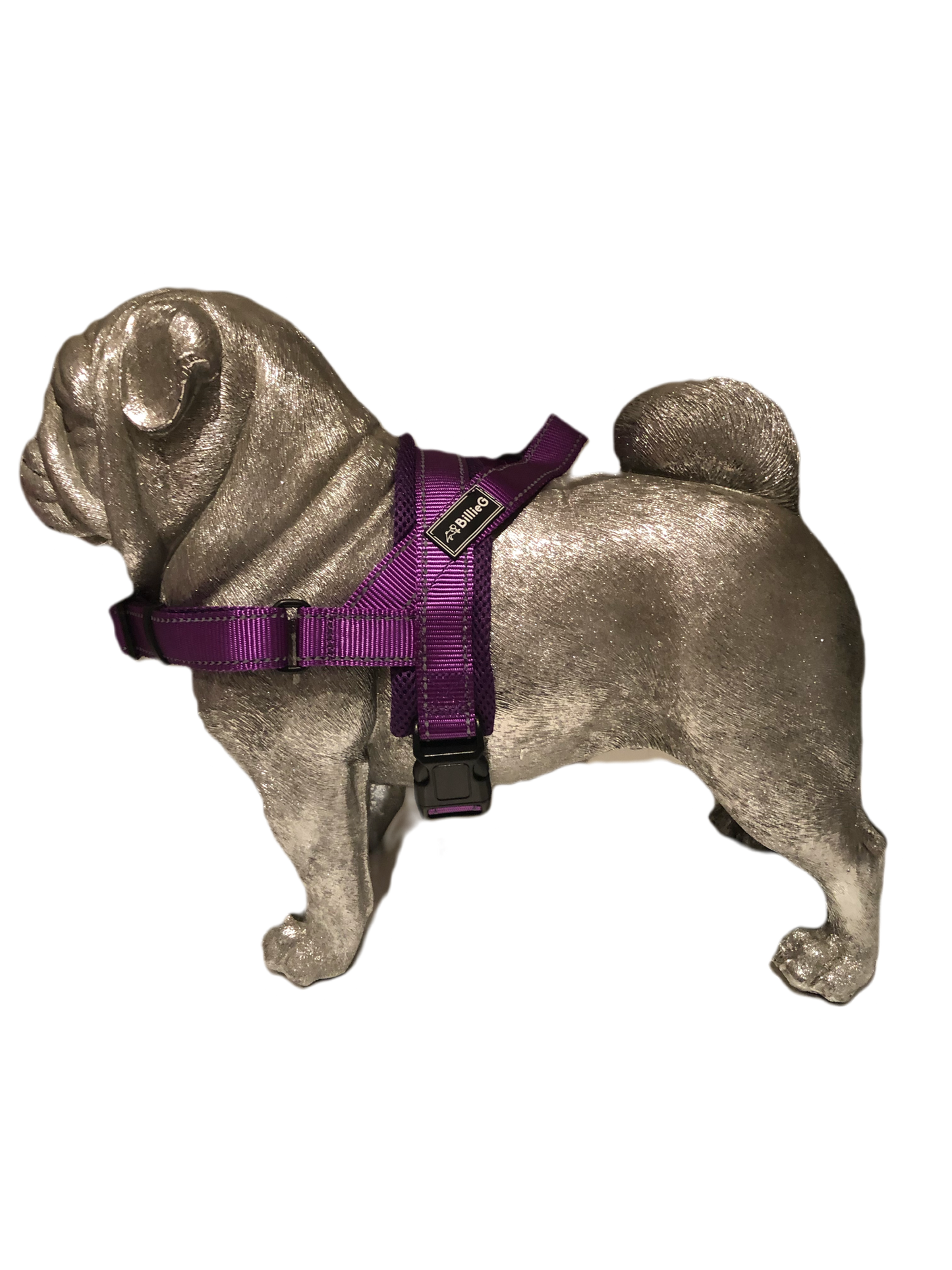 BillieG stylish easy fit, no pull, adjustable multipurpose quick release dog harness