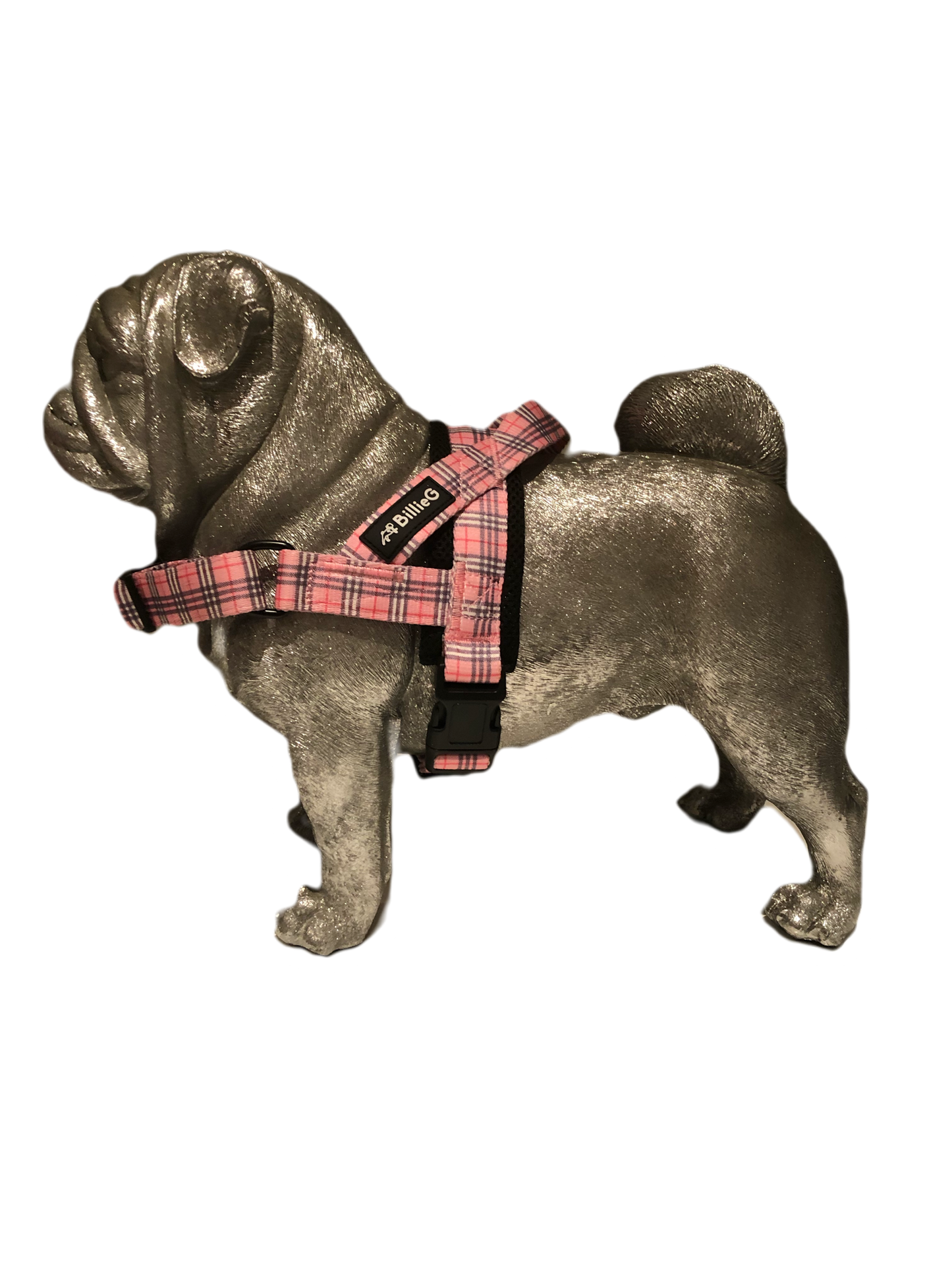 BillieG stylish easy fit, no pull, adjustable multipurpose quick release dog harness